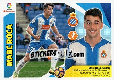 Sticker Marc Roca (11A) - Liga Spagnola 2017-2018 n. 292 - Colecciones ESTE