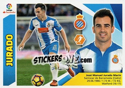 Sticker Jurado (11B) - Liga Spagnola 2017-2018 n. 293 - Colecciones ESTE