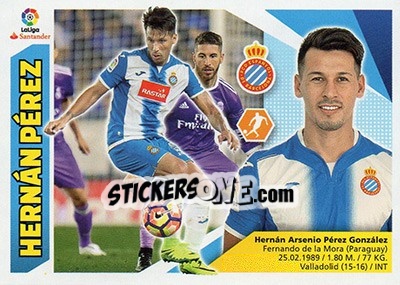 Sticker Hernán Pérez (12) - Liga Spagnola 2017-2018 n. 294 - Colecciones ESTE