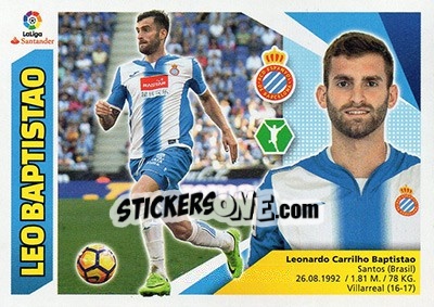 Sticker Leo Baptistao (13) - Liga Spagnola 2017-2018 n. 295 - Colecciones ESTE