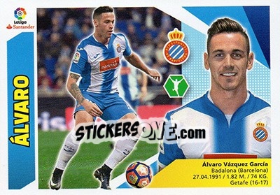 Sticker Álvaro (15B) - Liga Spagnola 2017-2018 - Colecciones ESTE