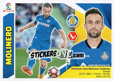 Sticker Molinero (7B) - Liga Spagnola 2017-2018 n. 318 - Colecciones ESTE