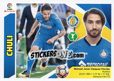 Sticker Chuli (14) - Liga Spagnola 2017-2018 n. 326 - Colecciones ESTE