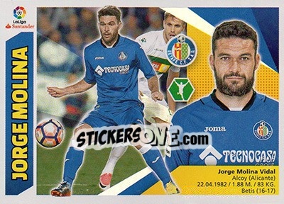 Sticker Jorge Molina (16) - Liga Spagnola 2017-2018 - Colecciones ESTE