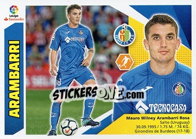 Sticker Arrambarri (9BIS) - Liga Spagnola 2017-2018 n. 330 - Colecciones ESTE