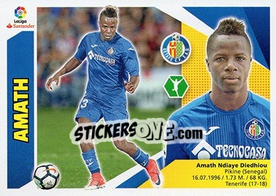 Sticker Amath (14 BIS) - Liga Spagnola 2017-2018 n. 331 - Colecciones ESTE