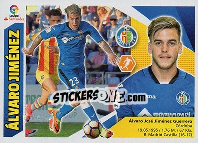 Sticker Álvaro Jiménez (13A) (corregido) - Liga Spagnola 2017-2018 - Colecciones ESTE