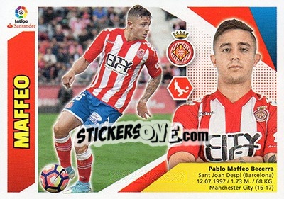 Sticker Maffeo (3) - Liga Spagnola 2017-2018 n. 343 - Colecciones ESTE