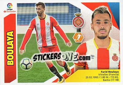 Sticker Boulaya (13A) - Liga Spagnola 2017-2018 n. 354 - Colecciones ESTE