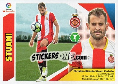 Sticker Stuani (15) - Liga Spagnola 2017-2018 - Colecciones ESTE