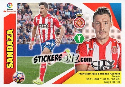 Sticker Sandaza (16) - Liga Spagnola 2017-2018 n. 358 - Colecciones ESTE