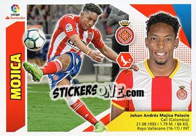 Cromo Mojica (6BIS) - Liga Spagnola 2017-2018 n. 359 - Colecciones ESTE