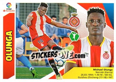 Sticker Olunga (14BIS) - Liga Spagnola 2017-2018 n. 361 - Colecciones ESTE