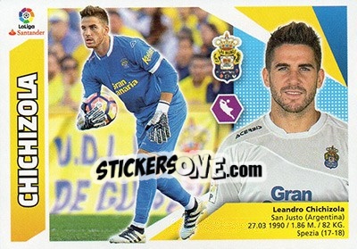 Sticker Chichizola (1) - Liga Spagnola 2017-2018 n. 371 - Colecciones ESTE