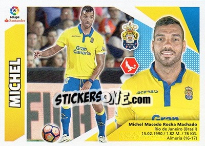 Sticker Michel (3A) - Liga Spagnola 2017-2018 n. 373 - Colecciones ESTE