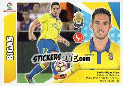 Figurina Bigas (4) - Liga Spagnola 2017-2018 n. 375 - Colecciones ESTE