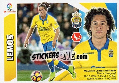 Sticker Lemos (6A) - Liga Spagnola 2017-2018 n. 377 - Colecciones ESTE