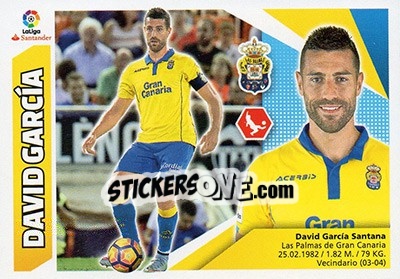 Sticker David García (6B) - Liga Spagnola 2017-2018 - Colecciones ESTE