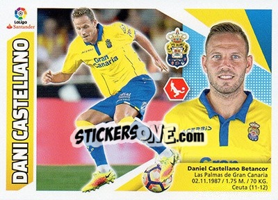 Sticker Dani Castellano (7) - Liga Spagnola 2017-2018 n. 379 - Colecciones ESTE