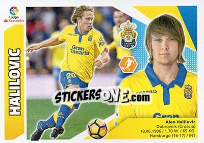 Sticker Halilovic (10) - Liga Spagnola 2017-2018 n. 382 - Colecciones ESTE