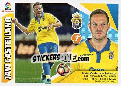 Sticker Javi Castellano (12B) - Liga Spagnola 2017-2018 n. 385 - Colecciones ESTE