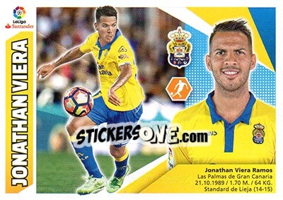 Sticker Jonathan Viera (13) - Liga Spagnola 2017-2018 n. 386 - Colecciones ESTE