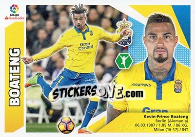 Sticker Kevin-Prince Boateng (14) - Liga Spagnola 2017-2018 n. 387 - Colecciones ESTE