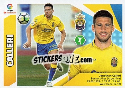 Sticker Calleri (14BIS) - Liga Spagnola 2017-2018 - Colecciones ESTE