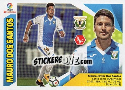 Sticker 31 Mauro Dos Santos (CD Leganés) - Liga Spagnola 2017-2018 - Colecciones ESTE