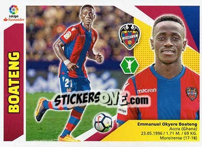 Sticker 42 Boateng (Levante UD) - Liga Spagnola 2017-2018 n. 732 - Colecciones ESTE