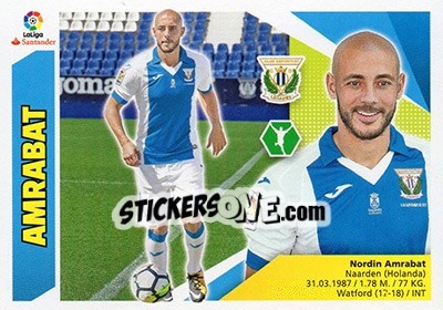 Sticker 62 Amrabat (CD Leganés) - Liga Spagnola 2017-2018 n. 752 - Colecciones ESTE