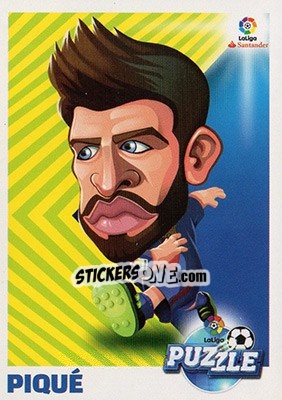 Sticker Piqué (3) - Liga Spagnola 2017-2018 n. 763 - Colecciones ESTE