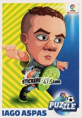 Sticker Iago Aspas (5) - Liga Spagnola 2017-2018 n. 765 - Colecciones ESTE