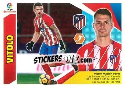 Sticker Vitolo - Liga Spagnola 2017-2018 n. T5 - Colecciones ESTE
