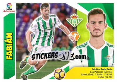 Sticker Fabián - Liga Spagnola 2017-2018 - Colecciones ESTE