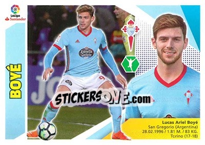 Sticker Boyé - Liga Spagnola 2017-2018 - Colecciones ESTE