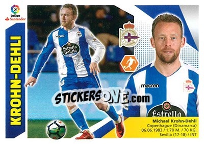 Sticker Krohn-Dehli - Liga Spagnola 2017-2018 n. T16 - Colecciones ESTE
