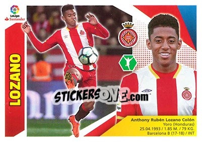 Sticker Lozano - Liga Spagnola 2017-2018 - Colecciones ESTE