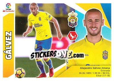Sticker Gálvez - Liga Spagnola 2017-2018 - Colecciones ESTE