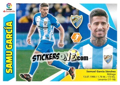 Sticker Samu García - Liga Spagnola 2017-2018 - Colecciones ESTE