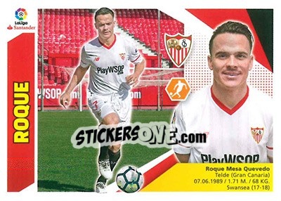 Sticker Roque - Liga Spagnola 2017-2018 n. T34 - Colecciones ESTE
