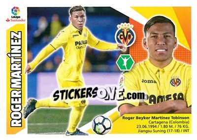 Sticker Roger Martínez - Liga Spagnola 2017-2018 n. T39 - Colecciones ESTE