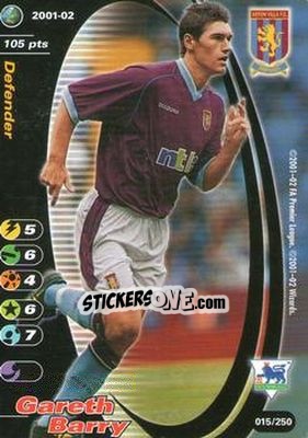 Sticker Gareth Barry - Football Champions England 2001-2002 n. 15 - Wizards of The Coast