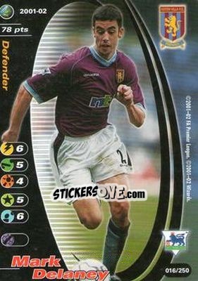 Figurina Mark Delaney - Football Champions England 2001-2002 n. 16 - Wizards of The Coast