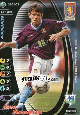 Sticker Lee Hendrie - Football Champions England 2001-2002 - Wizards of The Coast