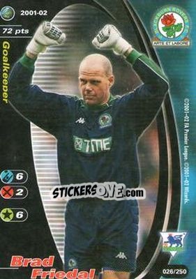 Cromo Brad Friedel - Football Champions England 2001-2002 n. 26 - Wizards of The Coast