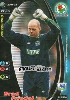 Cromo Brad Friedel - Football Champions England 2001-2002 - Wizards of The Coast