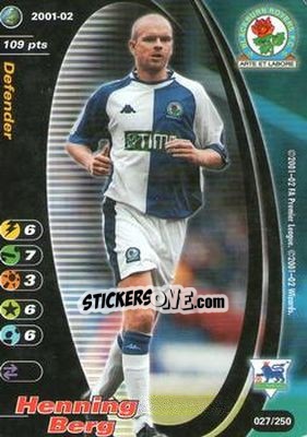 Sticker Henning Berg - Football Champions England 2001-2002 n. 27 - Wizards of The Coast