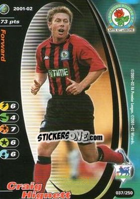 Figurina Craig Hignett - Football Champions England 2001-2002 n. 37 - Wizards of The Coast