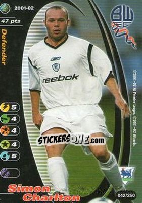 Figurina Simon Charlton - Football Champions England 2001-2002 n. 42 - Wizards of The Coast